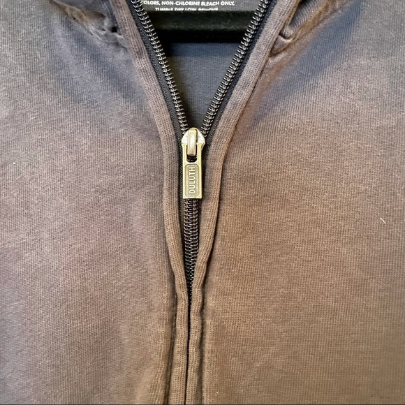 Duluth Trading Co Navy Blue No Good Lazy 1/4 Zip Sweatshirt - Picture 5 of 6